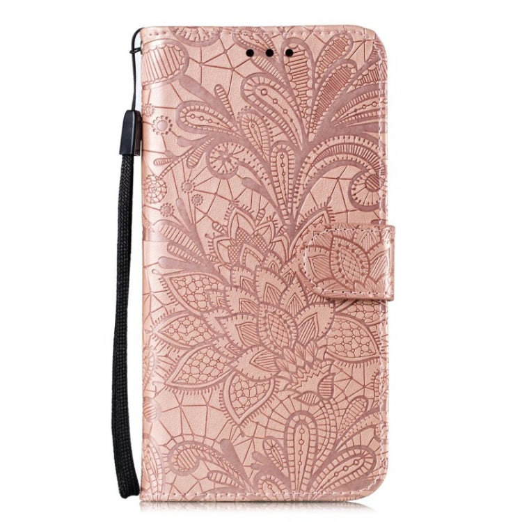 For Xiaomi Redmi K70 Lace Flower Embossing Flip Leather Phone Case(Rose Gold) - K70 Cases by PMC Jewellery | Online Shopping South Africa | PMC Jewellery | Buy Now Pay Later Mobicred