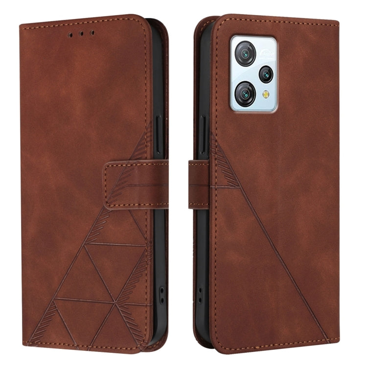 For Blackview A53 Crossbody 3D Embossed Flip Leather Phone Case(Brown) - More Brand by PMC Jewellery | Online Shopping South Africa | PMC Jewellery | Buy Now Pay Later Mobicred