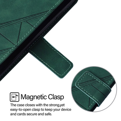 For Blackview Shark 8 Crossbody 3D Embossed Flip Leather Phone Case(Green) - More Brand by PMC Jewellery | Online Shopping South Africa | PMC Jewellery | Buy Now Pay Later Mobicred