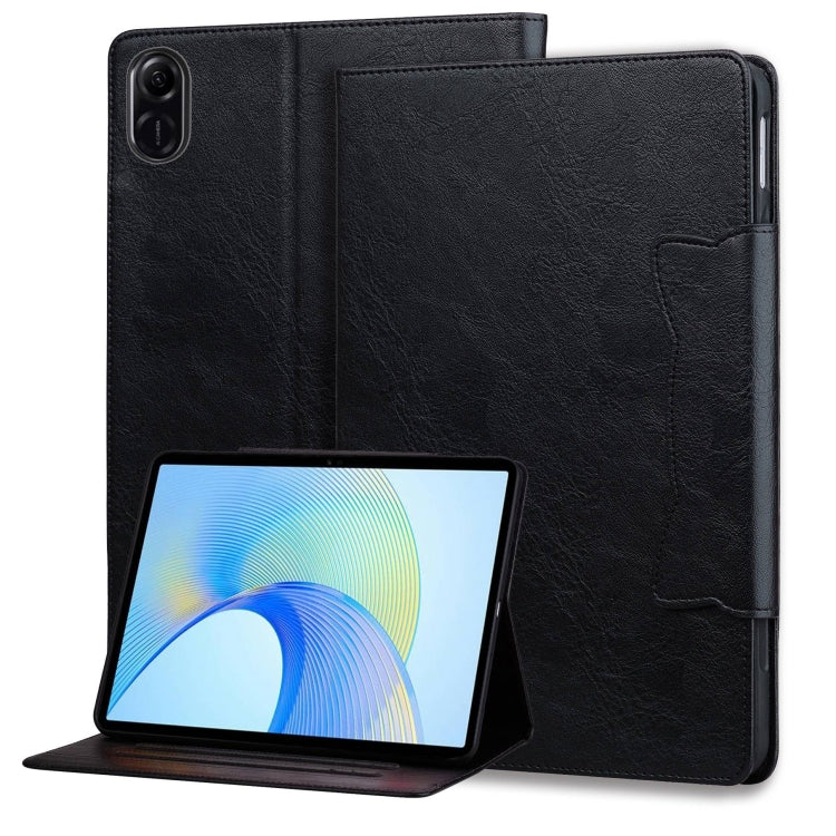 For Honor Pad X8a Cat Buckle Leather Tablet Case(Black) - Honor by PMC TechLife | Online Shopping South Africa | PMC TechLife | Buy Now Pay Later Mobicred