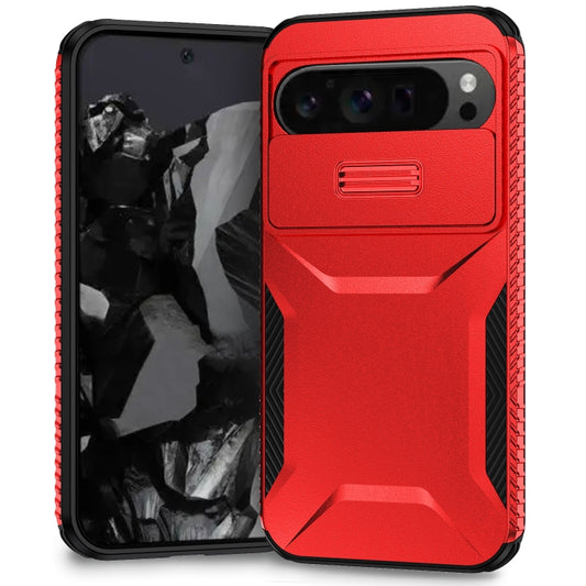 For Google Pixel 9 Pro XL Sliding Camshield Phone Case(Red) - Google Cases by PMC Jewellery | Online Shopping South Africa | PMC Jewellery | Buy Now Pay Later Mobicred