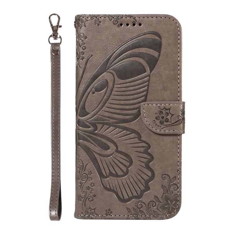 For Huawei Pura 80 5G Swallowtail Butterfly Embossed Leather Phone Case(Grey) - free shipping - PMC TechLife - Order now!