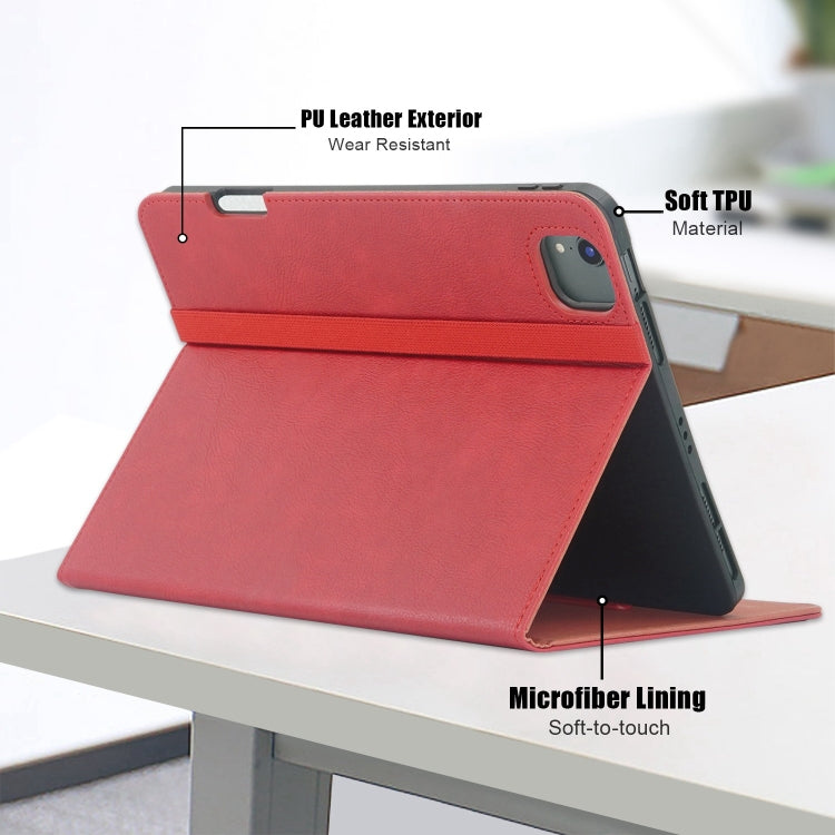 For iPad Air 11 2025 / 2024 Front Stand Smart TPU Leather Tablet Case(Red) - iPad Air 11 2025 / 2024 Cases by PMC Jewellery | Online Shopping South Africa | PMC Jewellery | Buy Now Pay Later Mobicred