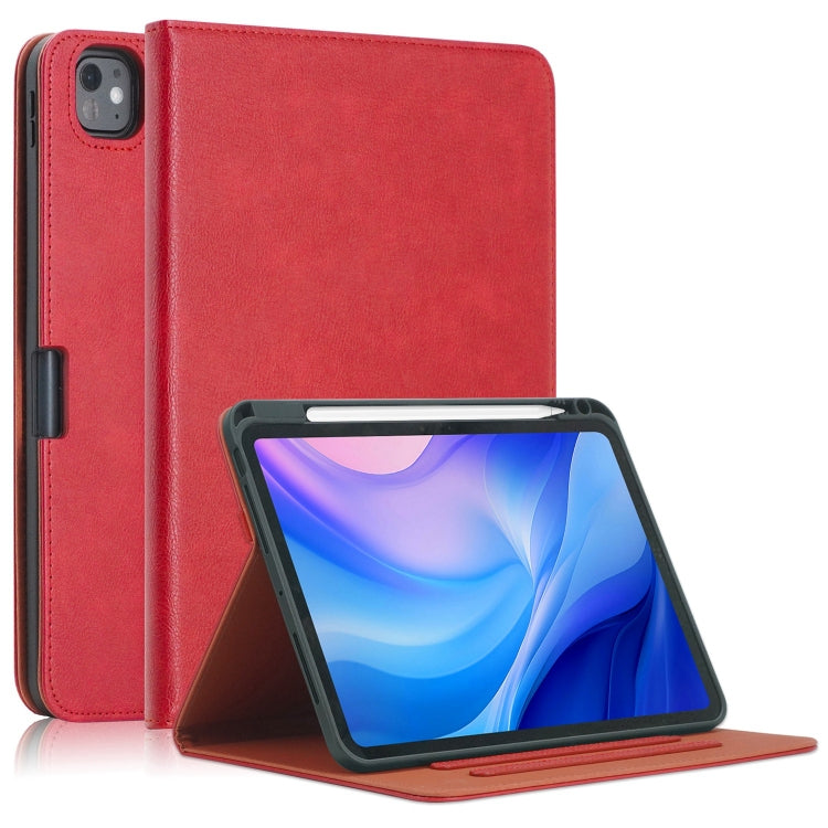 For iPad Pro 11 2024 Front Stand Smart TPU Leather Tablet Case(Red) - iPad Pro 11 2024 Cases by PMC Jewellery | Online Shopping South Africa | PMC Jewellery | Buy Now Pay Later Mobicred