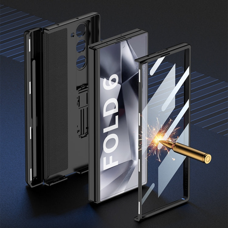 For Samsung Galaxy Z Fold6 GKK Integrated Magnetic Full Coverage Flip Phone Case with Pen Box, Not Included Pen(Gold) - Galaxy Z Fold6 5G Cases by GKK | Online Shopping South Africa | PMC Jewellery | Buy Now Pay Later Mobicred