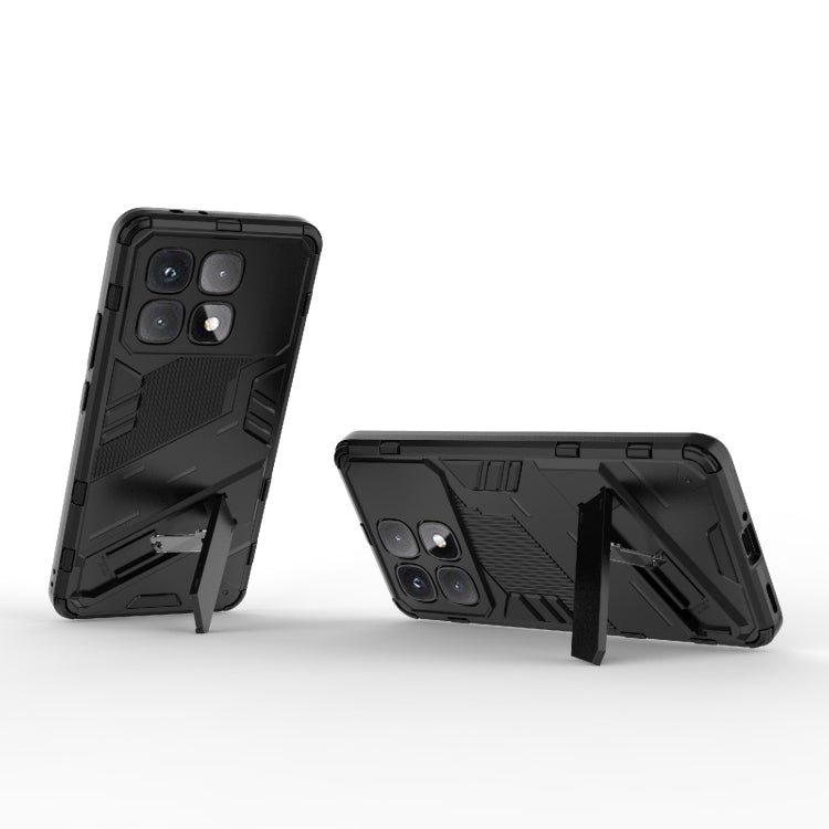 For Redmi K70 Ultra Global Punk Armor 2 in 1 PC + TPU Phone Case with Holder(Black) - Xiaomi Cases by PMC Jewellery | Online Shopping South Africa | PMC Jewellery | Buy Now Pay Later Mobicred