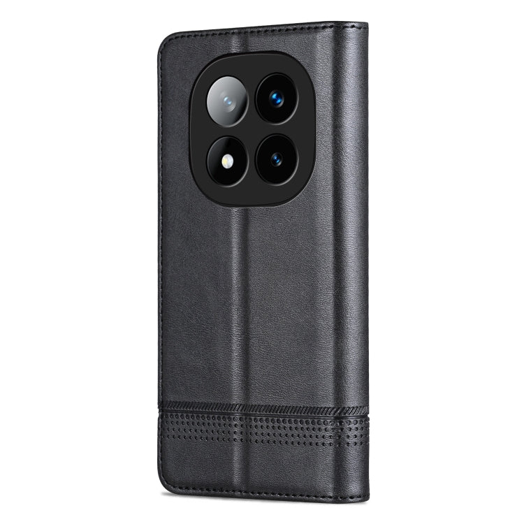 For Redmi Note 14 Pro 5G AZNS Magnetic Calf Texture Flip Leather Phone Case(Black) - Note 14 Pro Cases by AZNS | Online Shopping South Africa | PMC Jewellery | Buy Now Pay Later Mobicred