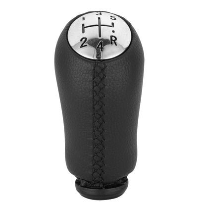 For Renault Clio III MK3 Car Gear Lever Knob Leather Gear Shift Knob(Black) - Shift Knob by PMC Jewellery | Online Shopping South Africa | PMC Jewellery | Buy Now Pay Later Mobicred