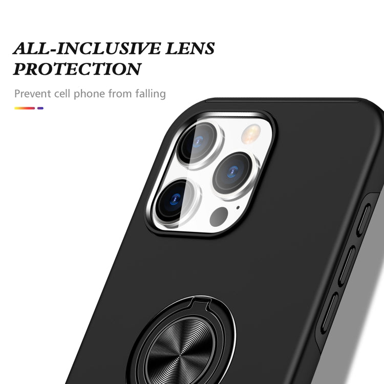 For iPhone 16 Pro Magnetic Ring Holder Phone Case(Black) - iPhone 16 Pro Cases by PMC TechLife | Online Shopping South Africa | PMC TechLife | Buy Now Pay Later Mobicred
