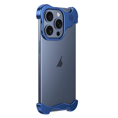 For iPhone 13 Pro Max Aromatherapy Alloy Frameless Phone Case(Blue) - iPhone 13 Pro Max Cases by PMC Jewellery | Online Shopping South Africa | PMC Jewellery | Buy Now Pay Later Mobicred