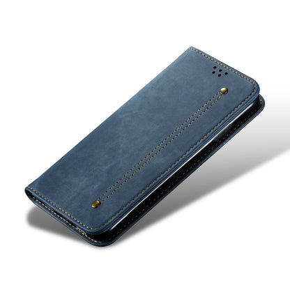 For Samsung Galaxy S25+ 5G Denim Texture Casual Style Horizontal Flip Leather Case(Blue) - Galaxy S25+ 5G Cases by PMC Jewellery | Online Shopping South Africa | PMC Jewellery | Buy Now Pay Later Mobicred