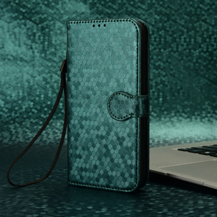 For Ulefone Note 17 Pro Honeycomb Dot Texture Leather Phone Case(Green) - Ulefone Cases by PMC Jewellery | Online Shopping South Africa | PMC Jewellery | Buy Now Pay Later Mobicred