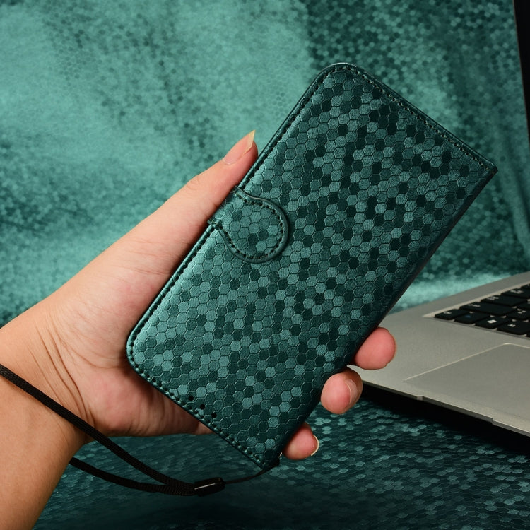 For Ulefone Note 17 Pro Honeycomb Dot Texture Leather Phone Case(Green) - Ulefone Cases by PMC Jewellery | Online Shopping South Africa | PMC Jewellery | Buy Now Pay Later Mobicred