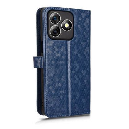 For Ulefone Note 18 Ultra Honeycomb Dot Texture Leather Phone Case(Blue) - Ulefone Cases by PMC Jewellery | Online Shopping South Africa | PMC Jewellery | Buy Now Pay Later Mobicred