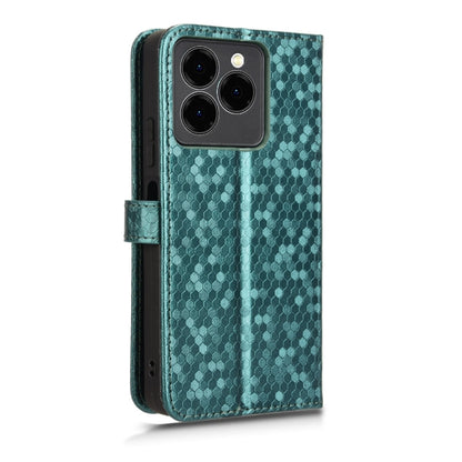 For Ulefone Note 20 Pro Honeycomb Dot Texture Leather Phone Case(Green) - Ulefone Cases by PMC Jewellery | Online Shopping South Africa | PMC Jewellery | Buy Now Pay Later Mobicred