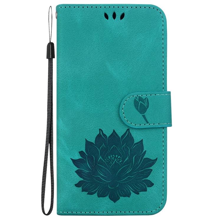 For Google Pixel 9 Pro Lotus Embossed Leather Phone Case(Green) - Google Cases by PMC Jewellery | Online Shopping South Africa | PMC Jewellery | Buy Now Pay Later Mobicred