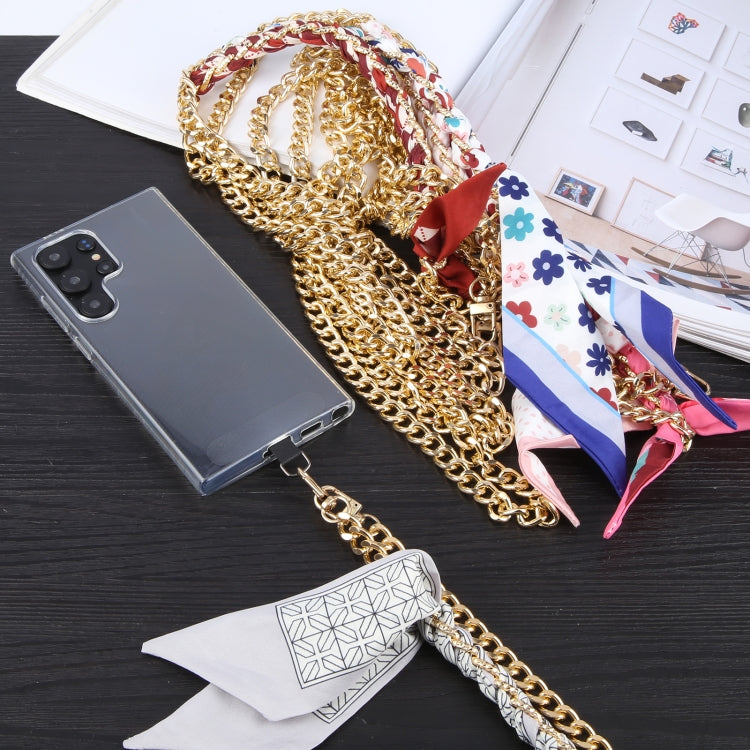 Mobile Phone Anti-lost Silk Scarf Half Pack Long Lanyard(Grey) - Lanyards & Wrist Straps by PMc TechLife | Online Shopping South Africa | PMc TechLife | Buy Now Pay Later Mobicred