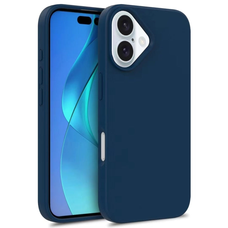 For iPhone 16 Plus Wheat Straw TPU Phone Case(Blue) - iPhone 16 Plus Cases by PMC TechLife | Online Shopping South Africa | PMC TechLife | Buy Now Pay Later Mobicred