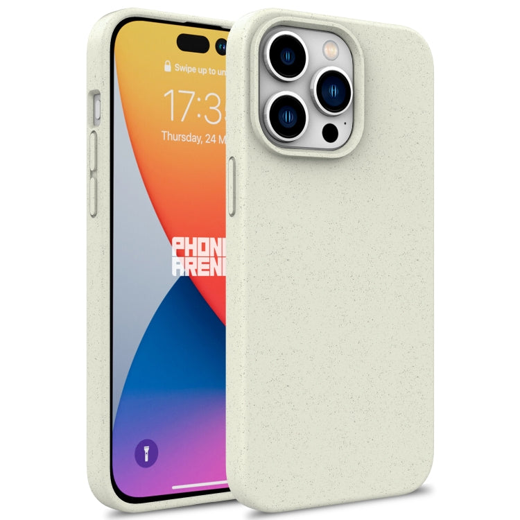 For iPhone 16 Pro Wheat Straw TPU Phone Case(White) - iPhone 16 Pro Cases by PMC TechLife | Online Shopping South Africa | PMC TechLife | Buy Now Pay Later Mobicred