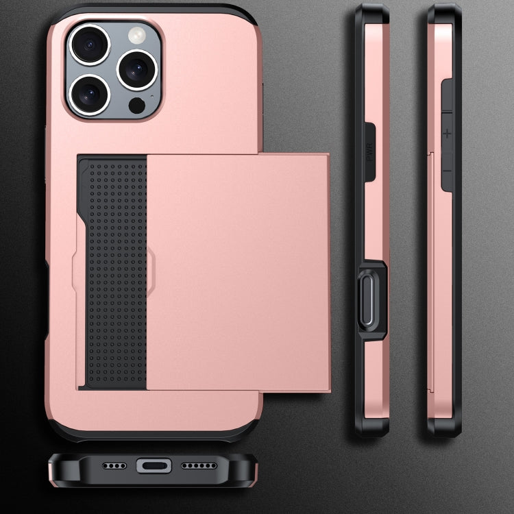 For iPhone 16 Pro Max Shockproof Armor Phone Case with Card Slot(White) - iPhone 16 Pro Max Cases by PMC TechLife | Online Shopping South Africa | PMC TechLife | Buy Now Pay Later Mobicred