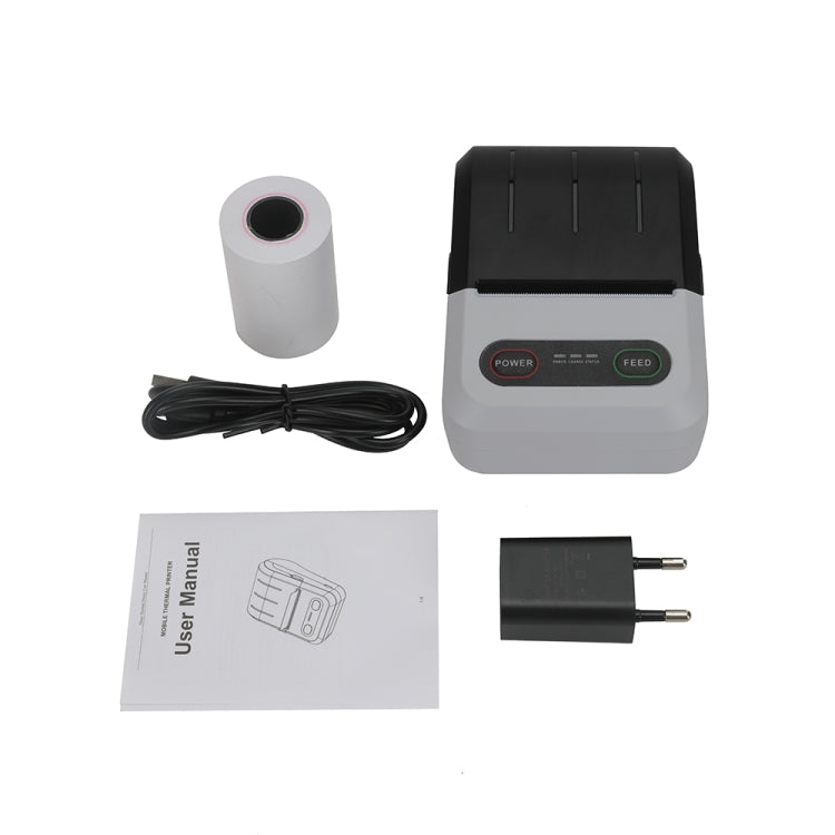BT-583 58mm USB-C/Type-C + Bluetooth Portable Thermal Printer, Specification:US Plug(Black White) - free shipping - PMC TechLife - Order now!