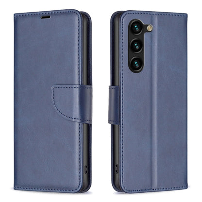 For Samsung Galaxy S25+ 5G Lambskin Texture Pure Color Flip Leather Phone Case(Blue) - Galaxy S25+ 5G Cases by PMC Jewellery | Online Shopping South Africa | PMC Jewellery | Buy Now Pay Later Mobicred