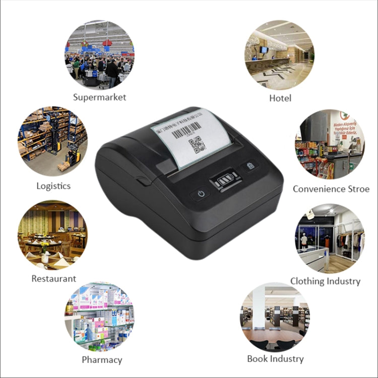 BT-802 80mm USB-C/Type-C + Bluetooth Portable Thermal Printer(EU Plug) - Printer by PMC Jewellery | Online Shopping South Africa | PMC Jewellery | Buy Now Pay Later Mobicred