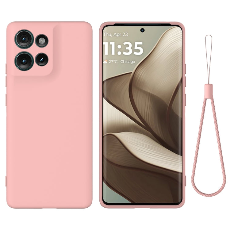 For Motorola Edge 50 Solid Color Liquid Silicone Dropproof Full Coverage Phone Case(Pink) - free shipping - PMC TechLife - Order now!