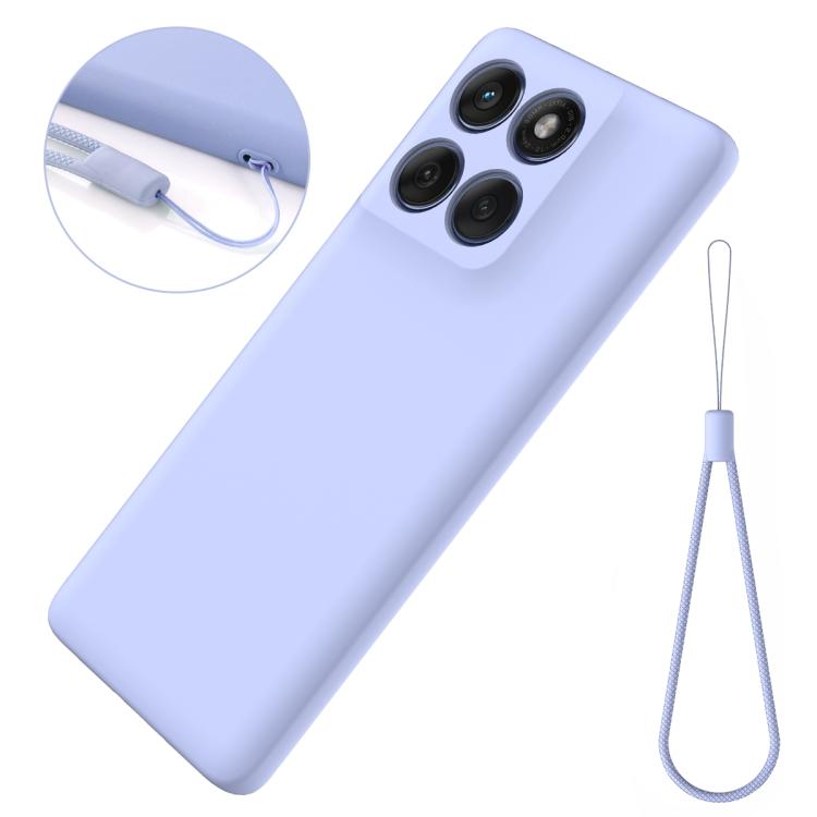 For Motorola Edge 60 Pro Solid Color Liquid Silicone Dropproof Full Coverage Phone Case(Purple) - free shipping - PMC TechLife - Order now!