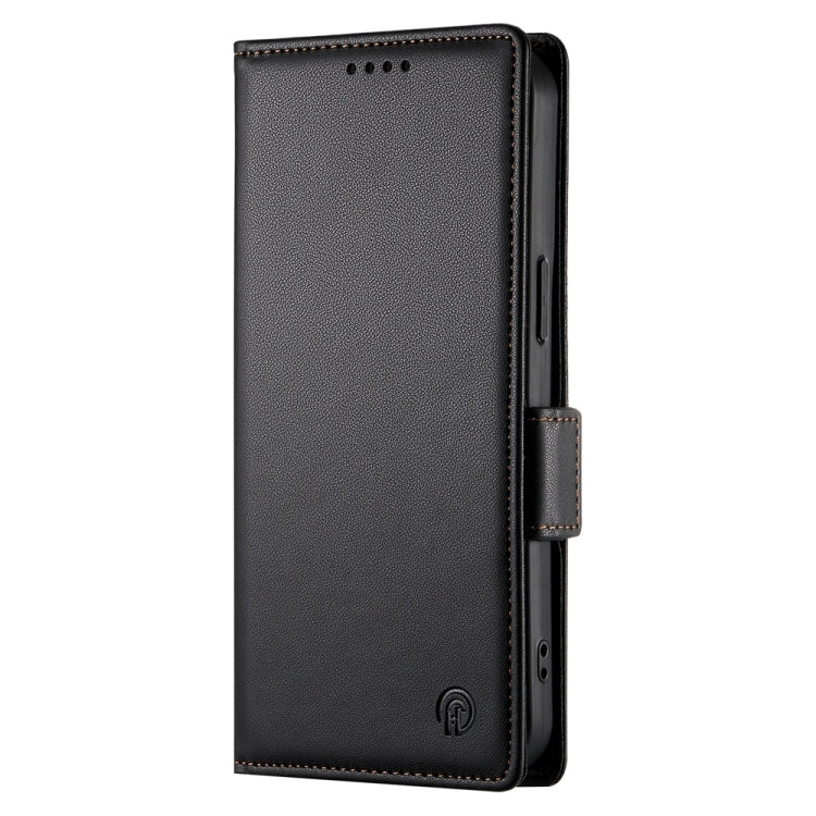 For Google Pixel 9 Pro Side Buckle Magnetic Frosted Leather Phone Case(Black) - Google Cases by PMC TechLife | Online Shopping South Africa | PMC TechLife | Buy Now Pay Later Mobicred