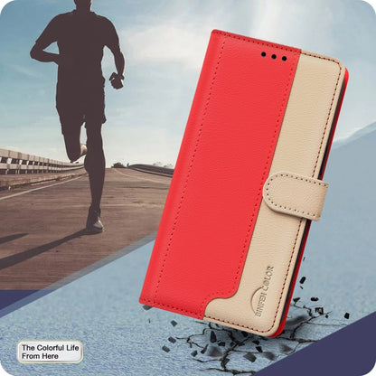 For iPhone 16 Pro Color Matching RFID Anti-theft Leather Phone Case(Red) - iPhone 16 Pro Cases by PMC Jewellery | Online Shopping South Africa | PMC Jewellery | Buy Now Pay Later Mobicred