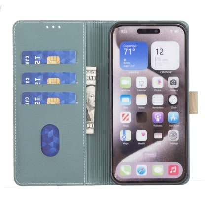 For iPhone SE 2024 Color Matching RFID Anti-theft Leather Phone Case(Green) - More iPhone Cases by PMC Jewellery | Online Shopping South Africa | PMC Jewellery | Buy Now Pay Later Mobicred