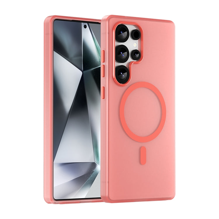 For Samsung Galaxy S25 Ultra MagSafe Frosted Translucent TPU + PC Full Coverage Phone Case(Red) - Galaxy S25 Ultra 5G Cases by PMC Jewellery | Online Shopping South Africa | PMC Jewellery | Buy Now Pay Later Mobicred