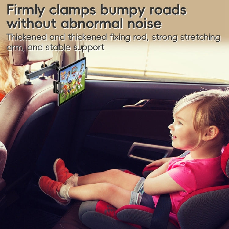 Yesido C294 Telescopic Car Backrest Folding Holder(Black) - Universal Car Holders by Yesido | Online Shopping South Africa | PMC TechLife | Buy Now Pay Later Mobicred