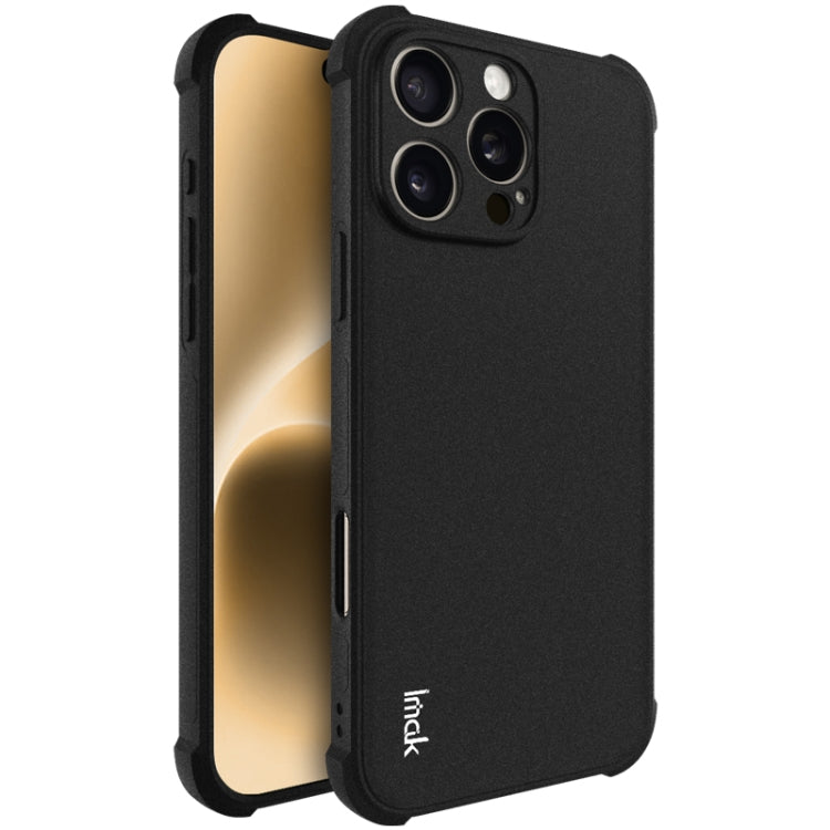 For iPhone 16 Pro Max imak Shockproof Airbag TPU Phone Case(Matte Black) - iPhone 16 Pro Max Cases by imak | Online Shopping South Africa | PMC Jewellery | Buy Now Pay Later Mobicred