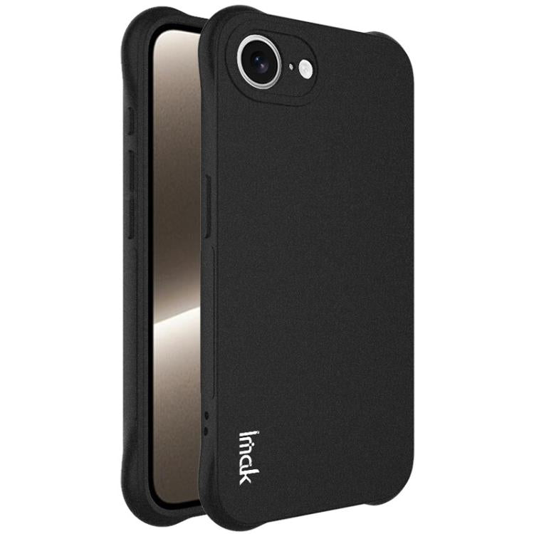For iPhone 16e imak Shockproof Airbag TPU Phone Case(Matte Black) - iPhone 16e Cases by imak | Online Shopping South Africa | PMC TechLife | Buy Now Pay Later Mobicred