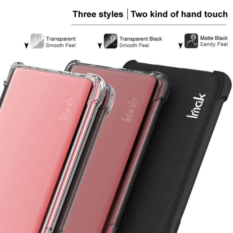 For iPhone 16e imak Shockproof Airbag TPU Phone Case(Matte Black) - iPhone 16e Cases by imak | Online Shopping South Africa | PMC TechLife | Buy Now Pay Later Mobicred