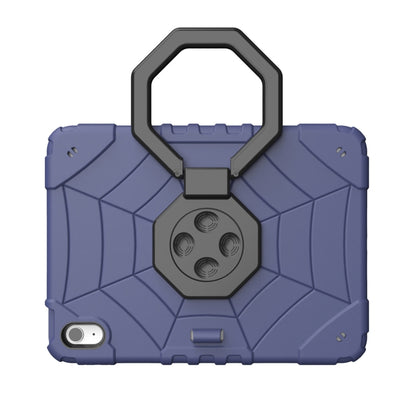 For iPad Air 11 2024 Spider Turntable Handle Stress Relief Tablet Case(Navy Blue Black) - iPad Air 11 2024 Cases by PMC Jewellery | Online Shopping South Africa | PMC Jewellery | Buy Now Pay Later Mobicred