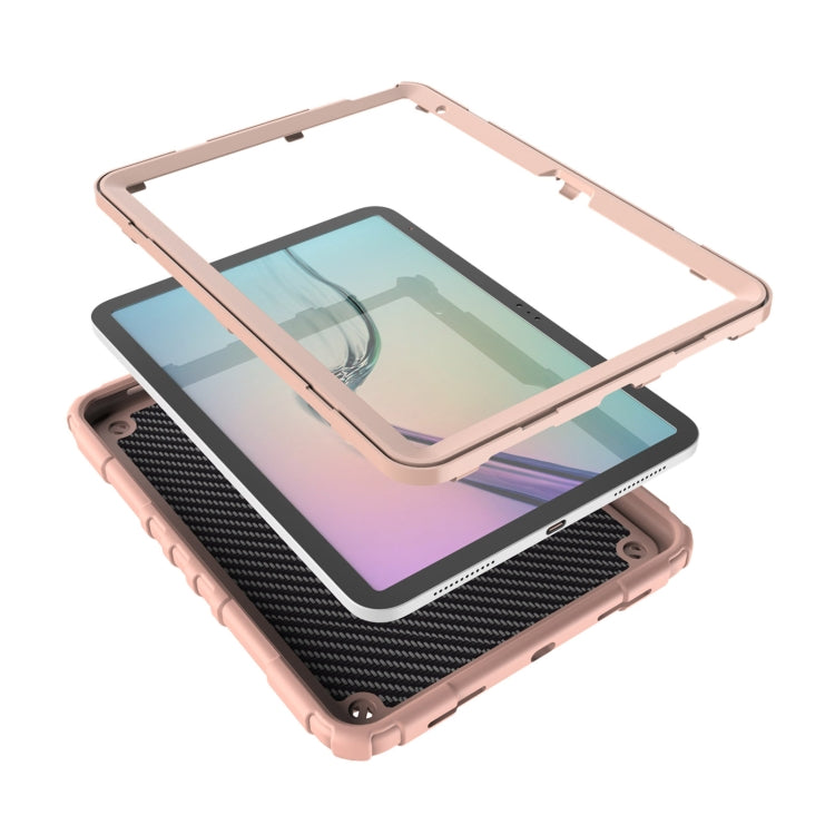 For iPad Air 11 2024 Spider Turntable Handle Stress Relief Tablet Case(Rose Gold) - iPad Air 11 2024 Cases by PMC Jewellery | Online Shopping South Africa | PMC Jewellery | Buy Now Pay Later Mobicred