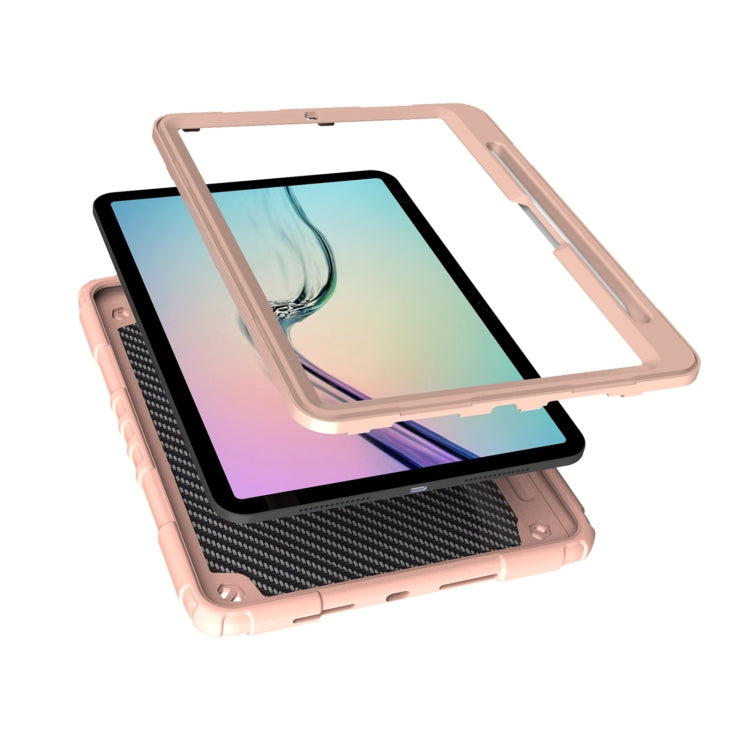 For iPad Pro 11 2024 Spider Turntable Handle Stress Relief Tablet Case(Rose Gold) - iPad Pro 11 2024 Cases by PMC Jewellery | Online Shopping South Africa | PMC Jewellery | Buy Now Pay Later Mobicred