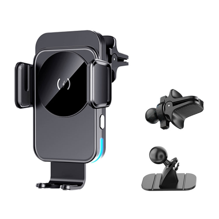 M7 Intelligent Sensing Fast Wireless Charging Car Holder(Black) - free shipping - PMC TechLife - Order now!