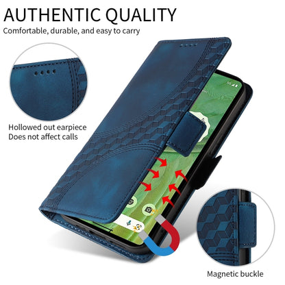 For Honor Magic6 Pro Embossed Rhombus Starry Leather Phone Case(Blue) - Honor Cases by PMC Jewellery | Online Shopping South Africa | PMC Jewellery | Buy Now Pay Later Mobicred