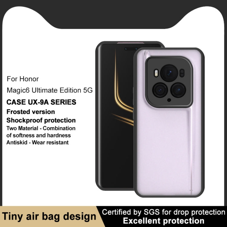 For Honor Magic6 Ultimate imak UX-9A Series Four-corner Airbag Shockproof Frosted PC Phone Case - Honor Cases by imak | Online Shopping South Africa | PMC Jewellery | Buy Now Pay Later Mobicred