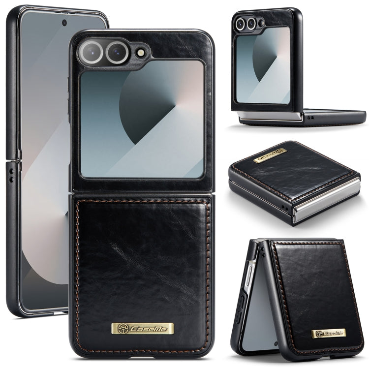 For Samsung Galaxy Z Flip6 5G CaseMe 003 Crazy Horse Texture Flip Leather Phone Case(Black) - Galaxy Z Flip6 5G Cases by CaseMe | Online Shopping South Africa | PMC Jewellery | Buy Now Pay Later Mobicred