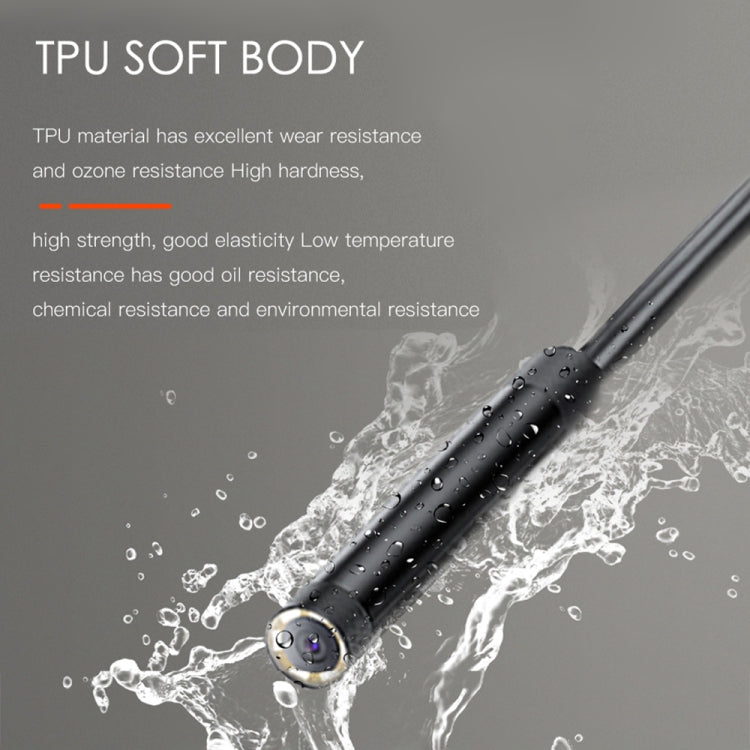 T21 4.5 inch IPS Color Screen 8mm Single Camera Split Hard Cable Industrial Endoscope, Length:5m(Black Red) -  by PMC TechLife | Online Shopping South Africa | PMC TechLife | Buy Now Pay Later Mobicred