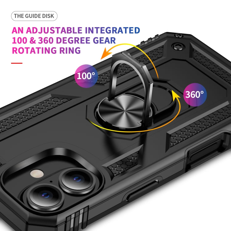 For iPhone 16 Plus Shockproof TPU Hybrid PC Phone Case with Holder(Black) - free shipping - PMC TechLife - Order now!