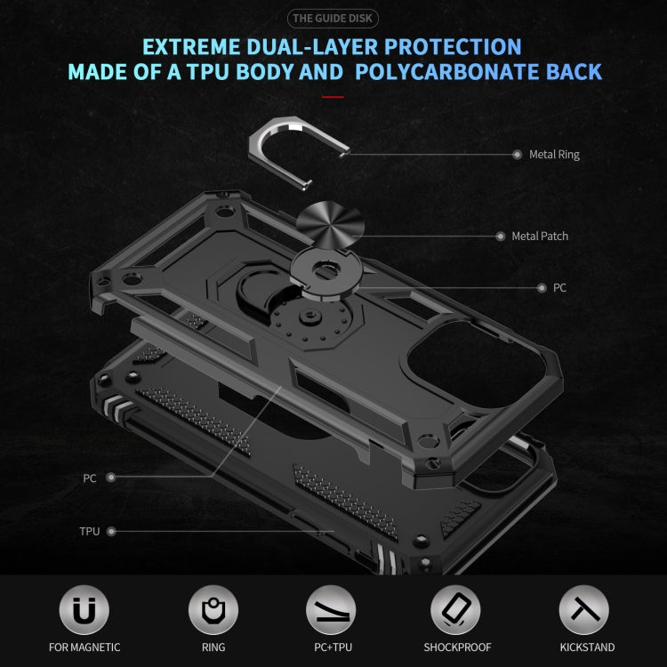 For iPhone 16 Plus Shockproof TPU Hybrid PC Phone Case with Holder(Black) - free shipping - PMC TechLife - Order now!