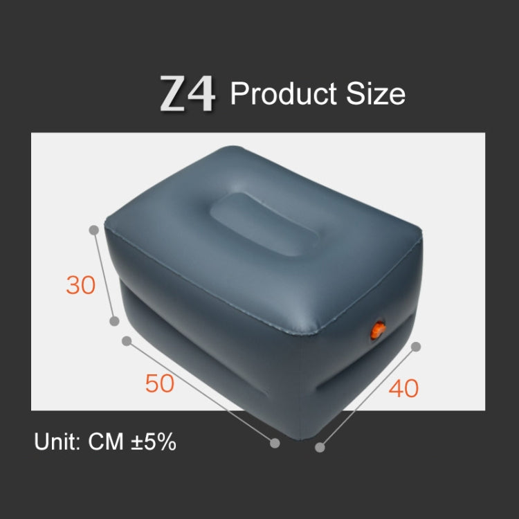 Z4 PVC Small Square Stool Universal Car Travel Inflatable Stool - Seat Accessories by PMC Jewellery | Online Shopping South Africa | PMC Jewellery | Buy Now Pay Later Mobicred