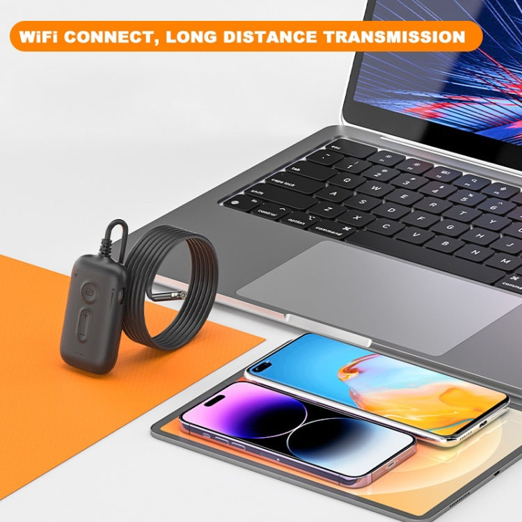 Y15 7.9mm Triple Camera WiFi Connected Hard Cable HD Industrial Endoscope, Length:10m(Black) -  by PMC TechLife | Online Shopping South Africa | PMC TechLife | Buy Now Pay Later Mobicred