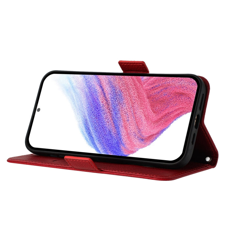 For Blackview A53 Embossed Rose RFID Anti-theft Leather Phone Case(Red) - More Brand by PMC TechLife | Online Shopping South Africa | PMC TechLife | Buy Now Pay Later Mobicred